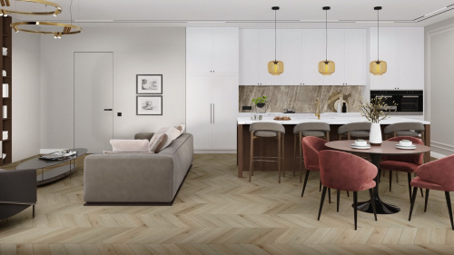 Кварцевый ламинат Damy Floor Chevron SPC Версаль Versailles