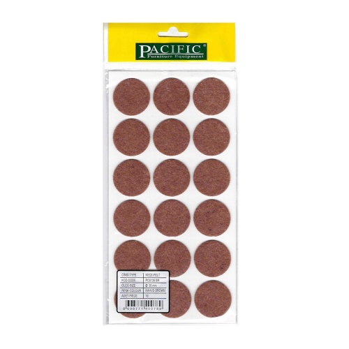 Самоклеящиеся войлочные прокладки под ножки мебели ⌀ 35 мм (18 шт)