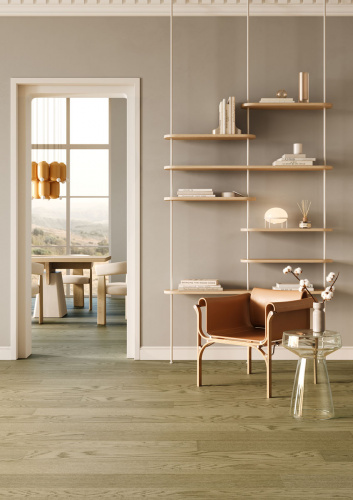 Кварцевый паркет Quartz Parquet Классик 5 мм. 1258-55 Дуб Флэт Уайт