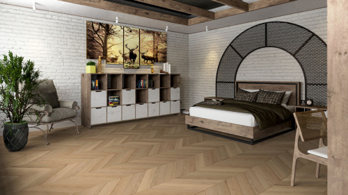 Кварцевый ламинат Damy Floor Chevron LVT Сен-Клу Saint-Cloud