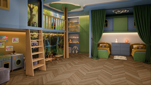 Кварцевый ламинат Damy Floor Chevron SPC Лувр Louvre