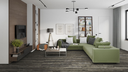 Кварцевый ламинат Damy Floor Family SPC Дуб Рустикальный Черный Rustic Black Oak