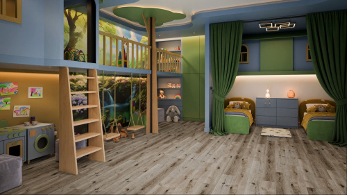Кварцевый ламинат Damy Floor Family SPC Дуб Лофт  Loft Oak