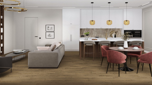 Кварцевый ламинат Damy Floor Family LVT Дуб Мокко Mocha Oak