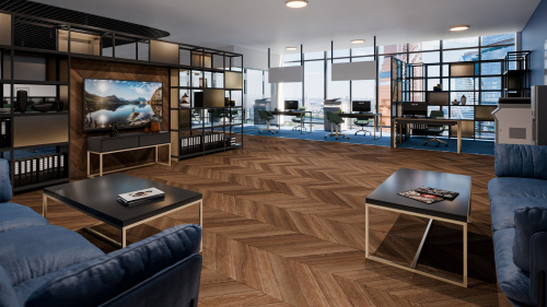Кварцевый ламинат Damy Floor Chevron SPC Шайо Chaillot