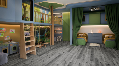 Кварцевый ламинат Damy Floor Family LVT Дуб Сильвер Silver Oak