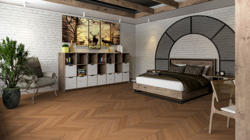 Кварцевый ламинат Damy Floor Chevron SPC Блуа Blois
