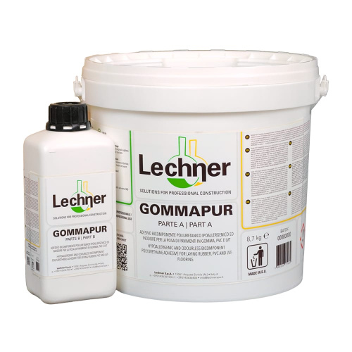 2К Полиуретановый клей для резиновых покрытий Lechner Gommapur, 10 кг
