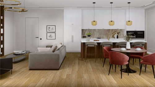 Кварцевый ламинат Damy Floor Family SPC Дуб Медовый