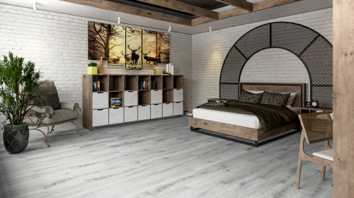 Кварцевый ламинат Damy Floor Family LVT Дуб Альпийский Alpine Oak