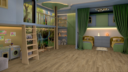 Кварцевый ламинат Damy Floor Family SPC Орех Европейский European Walnut