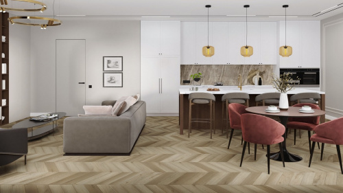 Кварцевый ламинат Damy Floor Chevron LVT Сен-Жермен Saint-Germain
