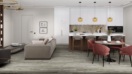 Кварцевый ламинат Damy Floor Family LVT Дуб Рустикальный Серый Rustic Gray Oak