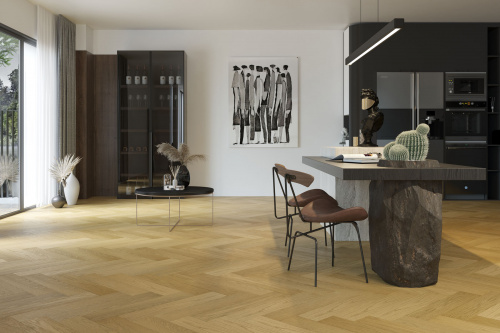 Кварцевый паркет Quartz Parquet Английская ёлка 33-463 Дуб Медовый Раф