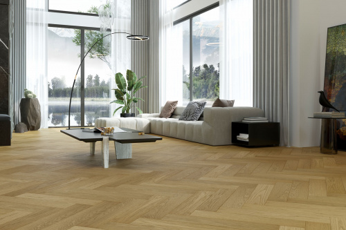 Кварцевый паркет Quartz Parquet Английская ёлка 33-463 Дуб Медовый Раф