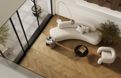 Кварцевый паркет Quartz Parquet Английская ёлка 33-410 Дуб Рустикальный