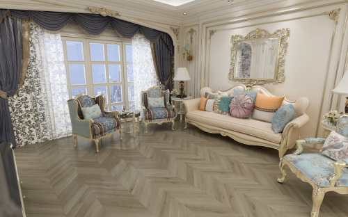 Кварцевый ламинат Damy Floor Chevron LVT Версаль Versailles