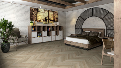 Кварцевый ламинат Damy Floor Chevron SPC Версаль Versailles