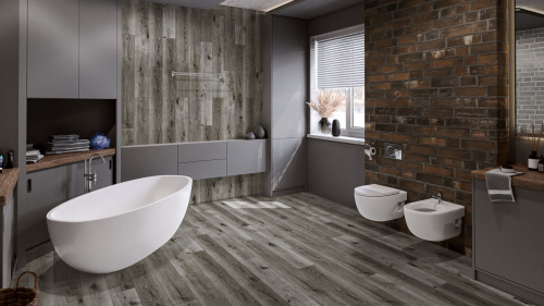 Кварцевый ламинат Damy Floor Family LVT Дуб Состаренный Серый Aged Gray Oak