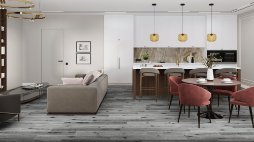Кварцевый ламинат Damy Floor Family LVT Дуб Сильвер Silver Oak