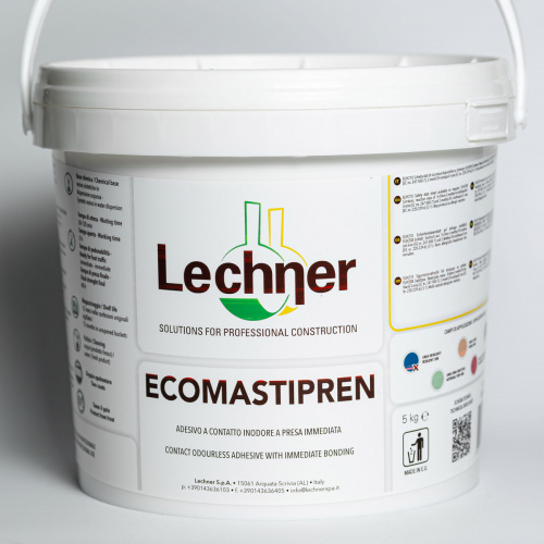 1К Клей для пробки и ковровых покрытий Lechner Ecomastipren, 5 кг