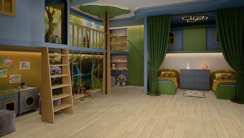 Кварцевый ламинат Damy Floor Family SPC Дуб Латте