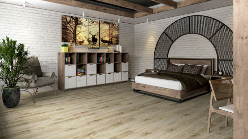 Кварцевый ламинат Damy Floor Family LVT Дуб Белый White Oak