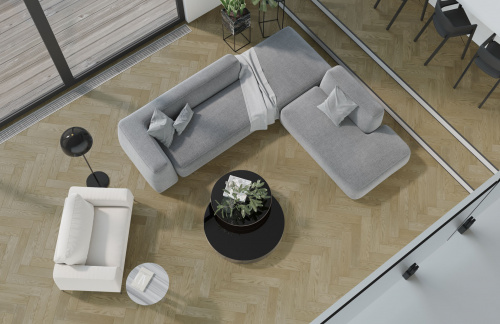 Кварцевый паркет Quartz Parquet Английская ёлка 33-419 Дуб Карельский